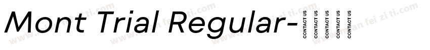 Mont Trial Regular字体转换